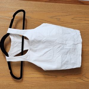 Lululemon Ebb to Street Cropped Racerback tank white 8